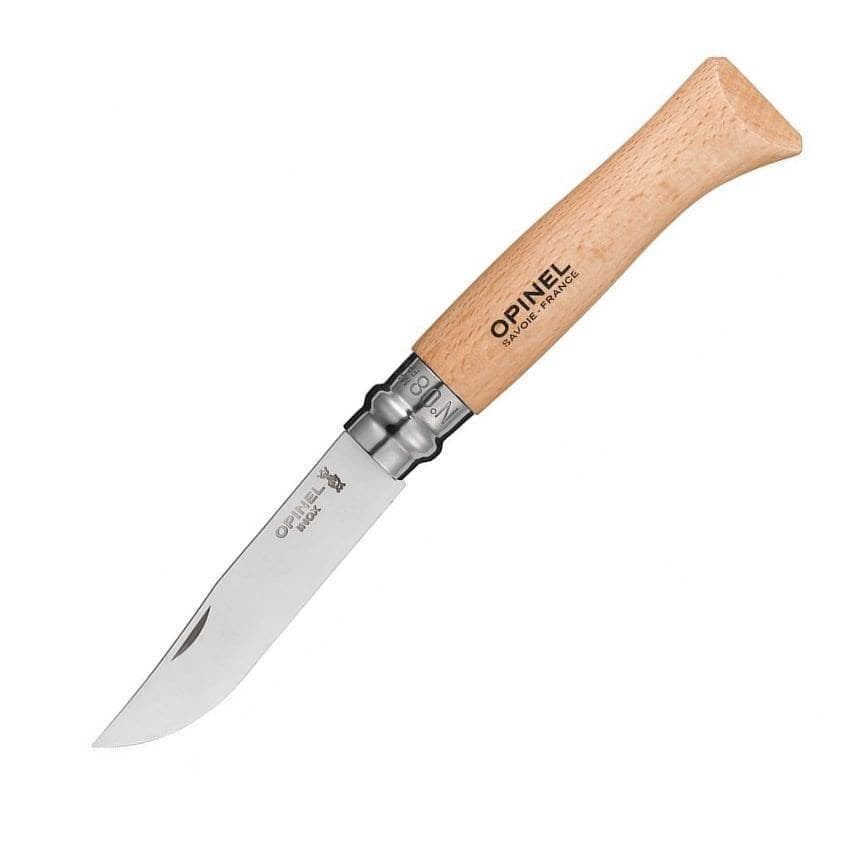 

Нож Opinel (Опинель) №8, нержавеющая сталь, рукоять из бука, 123080, Коричневый