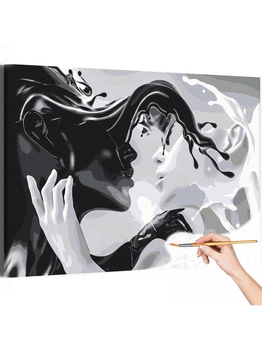 

Картина по номерам Живопись по номерам Сладкий поцелуй Пара Мужчина и женщина Любовь 40х60, Сладкий поцелуй Пара Мужчина и женщина Романтика Любовь 40х60