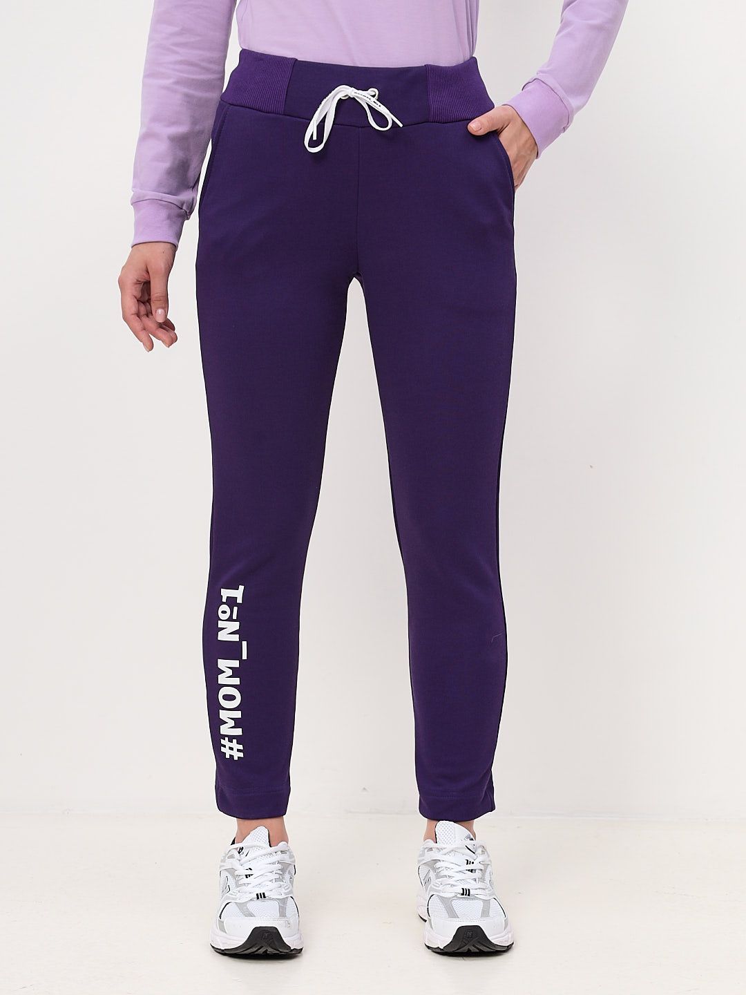 Спортивные брюки женские MOM №1 MOM-0136 фиолетовые S
