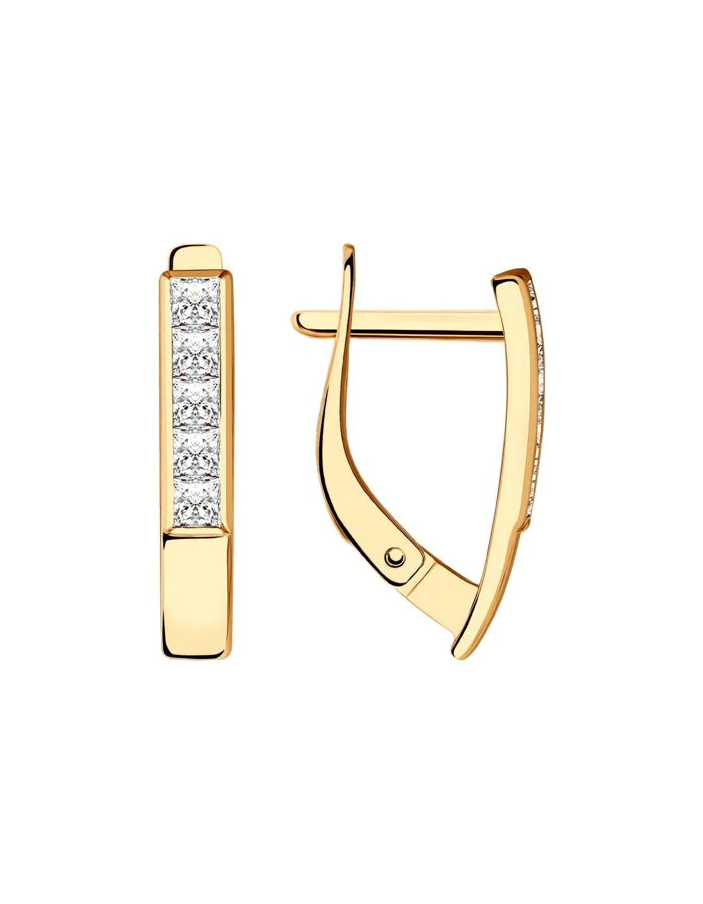 

Серьги из золота TEO MAORI 828756, фианит, 828756