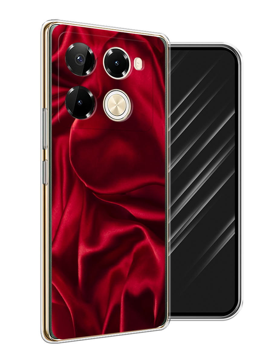 

Чехол Awog на Infinix Note 40 Pro 5G/Note 40 Pro Plus "Текстура красный шелк", 3105950-1