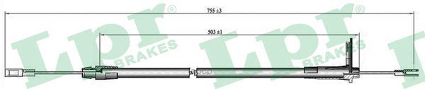 

Трос Ручного Тормоза Mercedes W210 1040мм Правый Lpr арт. C0434B