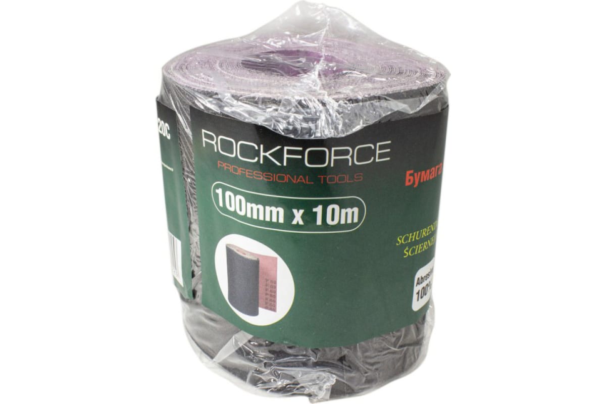 Бумага Наждачная P-240 100ммх10м На Тканевой Основе Рулон Rockforce ROCK FORCE арт. RFFB42