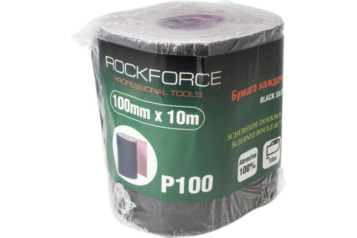 Бумага Наждачная P-100 100ммх10м На Тканевой Основе Рулон Rockforce ROCK FORCE арт. RFFB41 100039754566