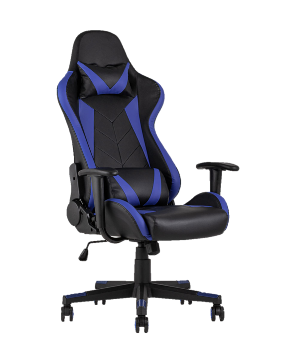 

Stool Group компьютерное TopChairs Gallardo синее геймерское, Черный;синий