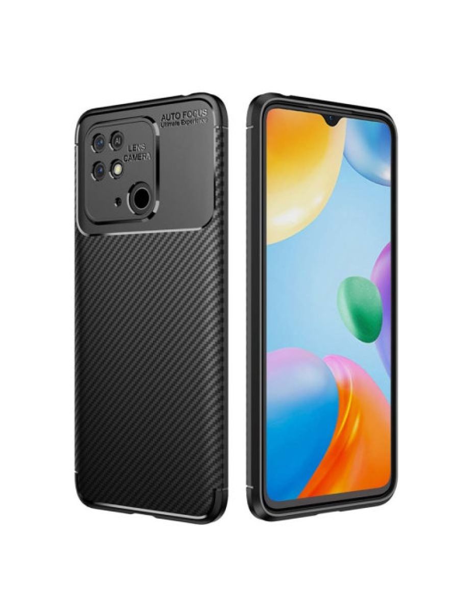 

Силиконовый чехол Beetle на Xiaomi Redmi 10C Черный