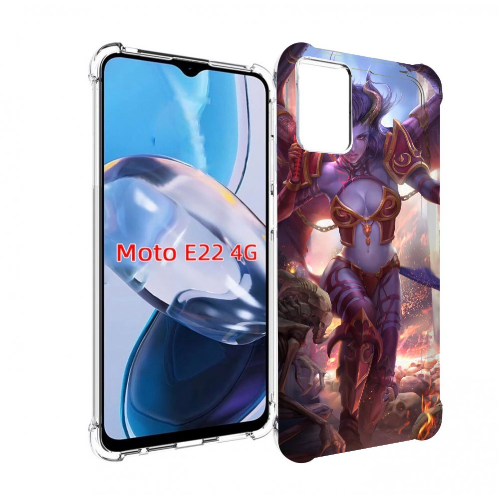 

Чехол MyPads queen of pain dota 2 для Motorola Moto E22 4G / E22i 4G, Прозрачный, Tocco