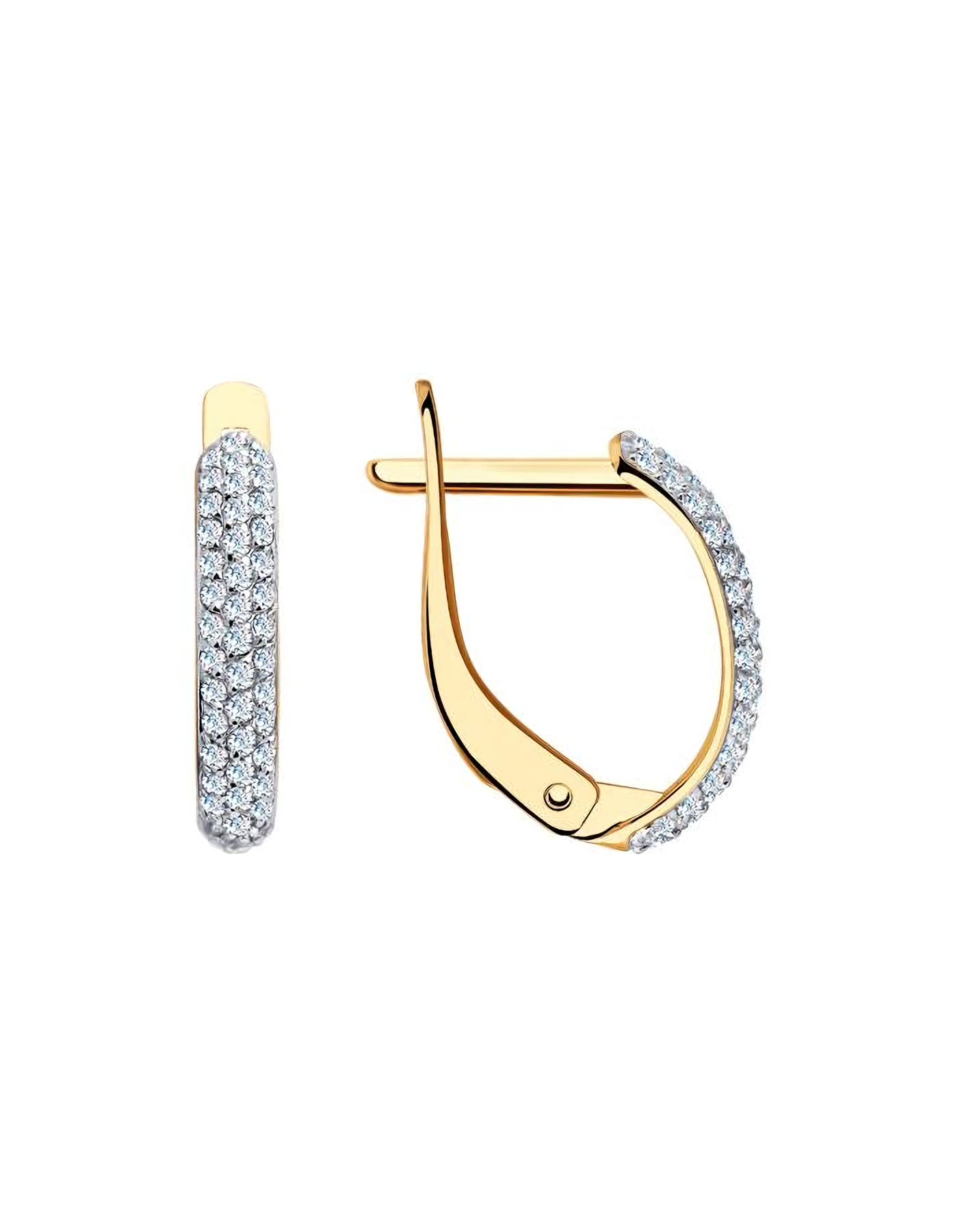 

Серьги из золота TEO MAORI 828159, фианит, 828159