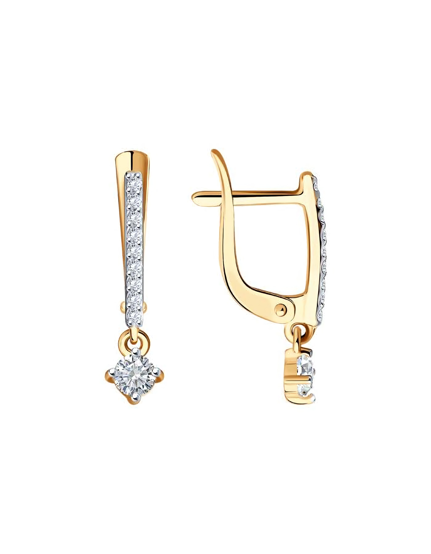 

Серьги из золота TEO MAORI 827477, фианит, 827477