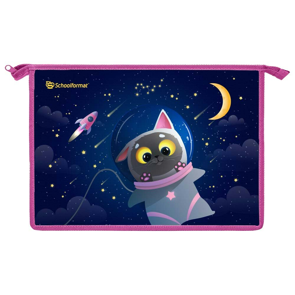 

Папка для труда SchoolФормат А4 32,5х23х1см Space cat для девочек, Разноцветный, 1826251