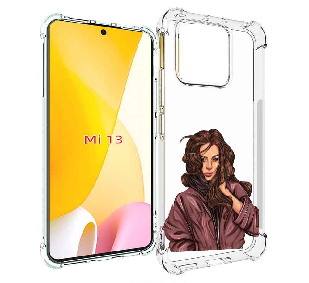 

Чехол MyPads Арт рисунок девушки для Xiaomi 13, Прозрачный, Tocco