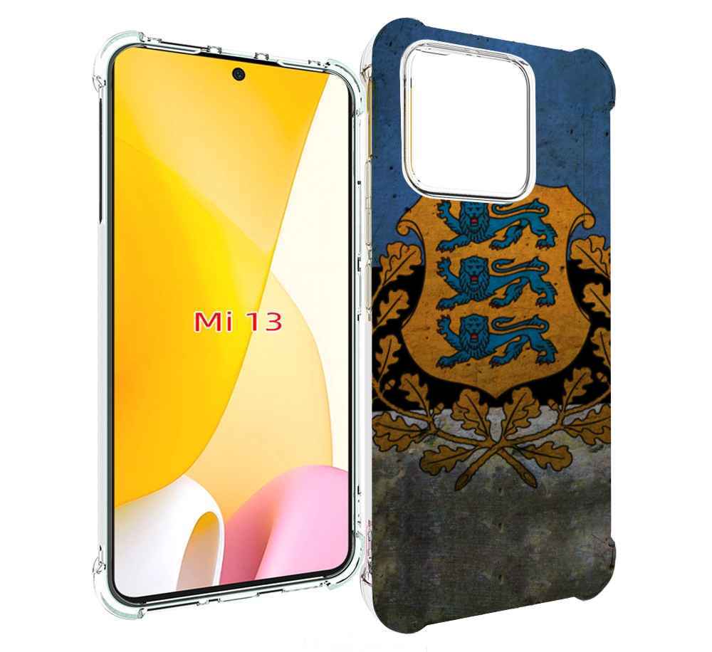 

Чехол MyPads герб флаг эстонии для Xiaomi 13, Прозрачный, Tocco