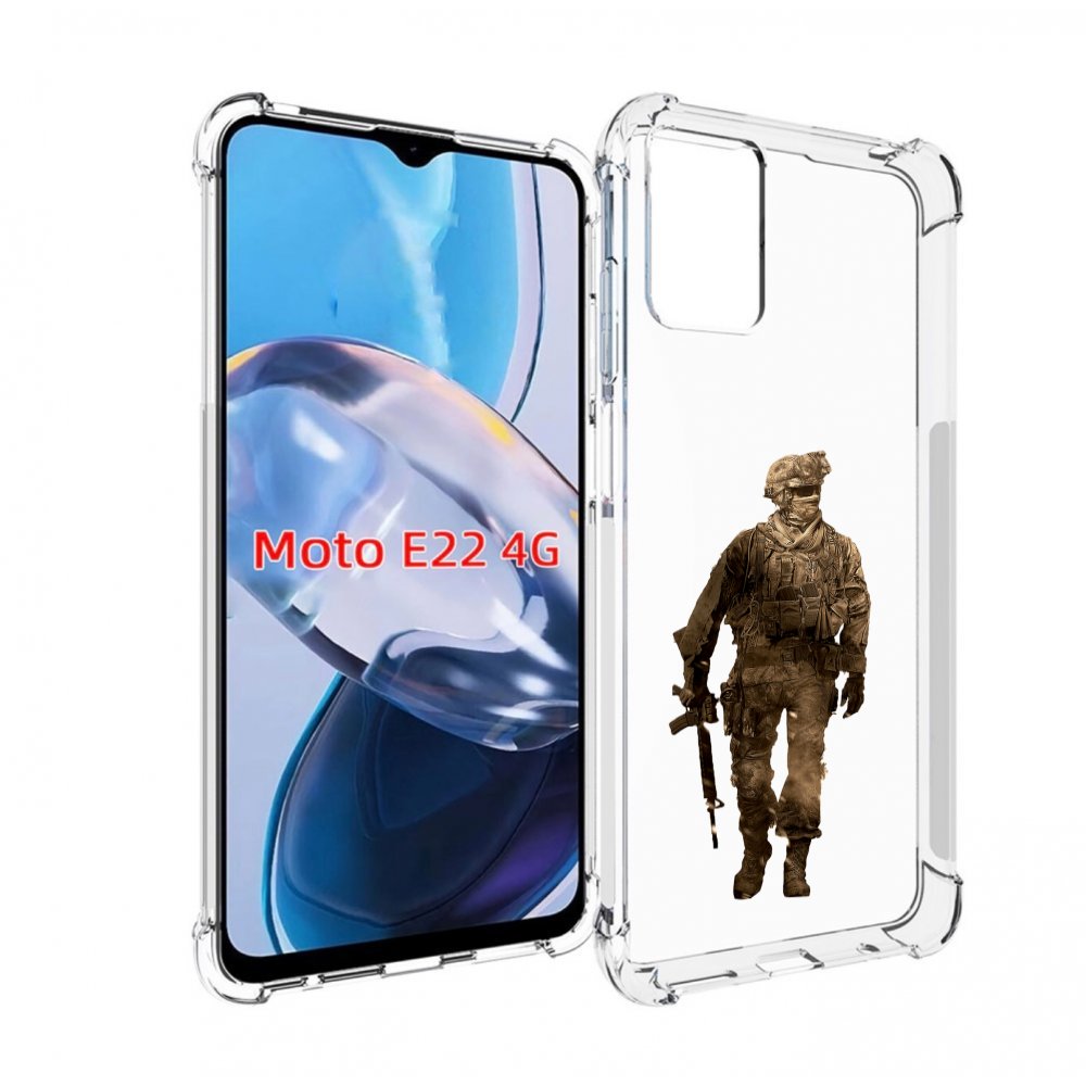 

Чехол MyPads call-of-duty мужской для Motorola Moto E22 4G / E22i 4G, Прозрачный, Tocco