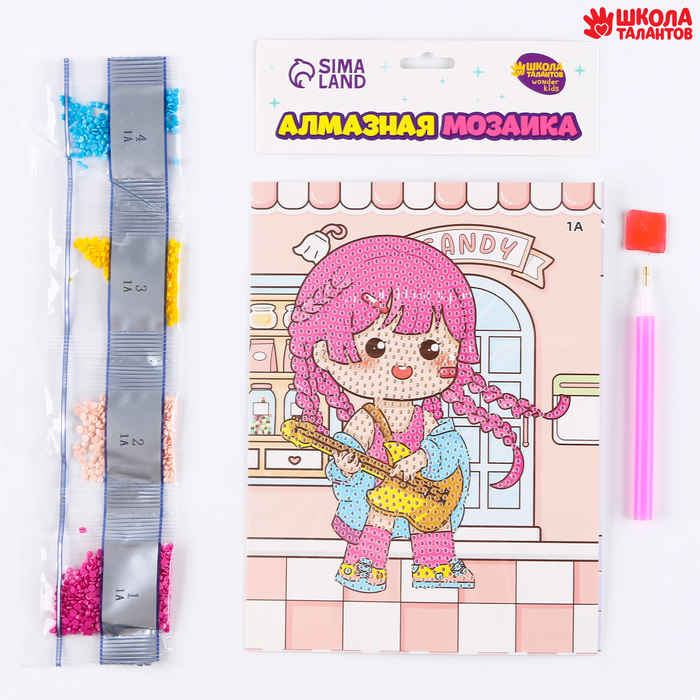 

Алмазная мозаика Школа талантов Мами, 13,7х18,3 см, Мами
