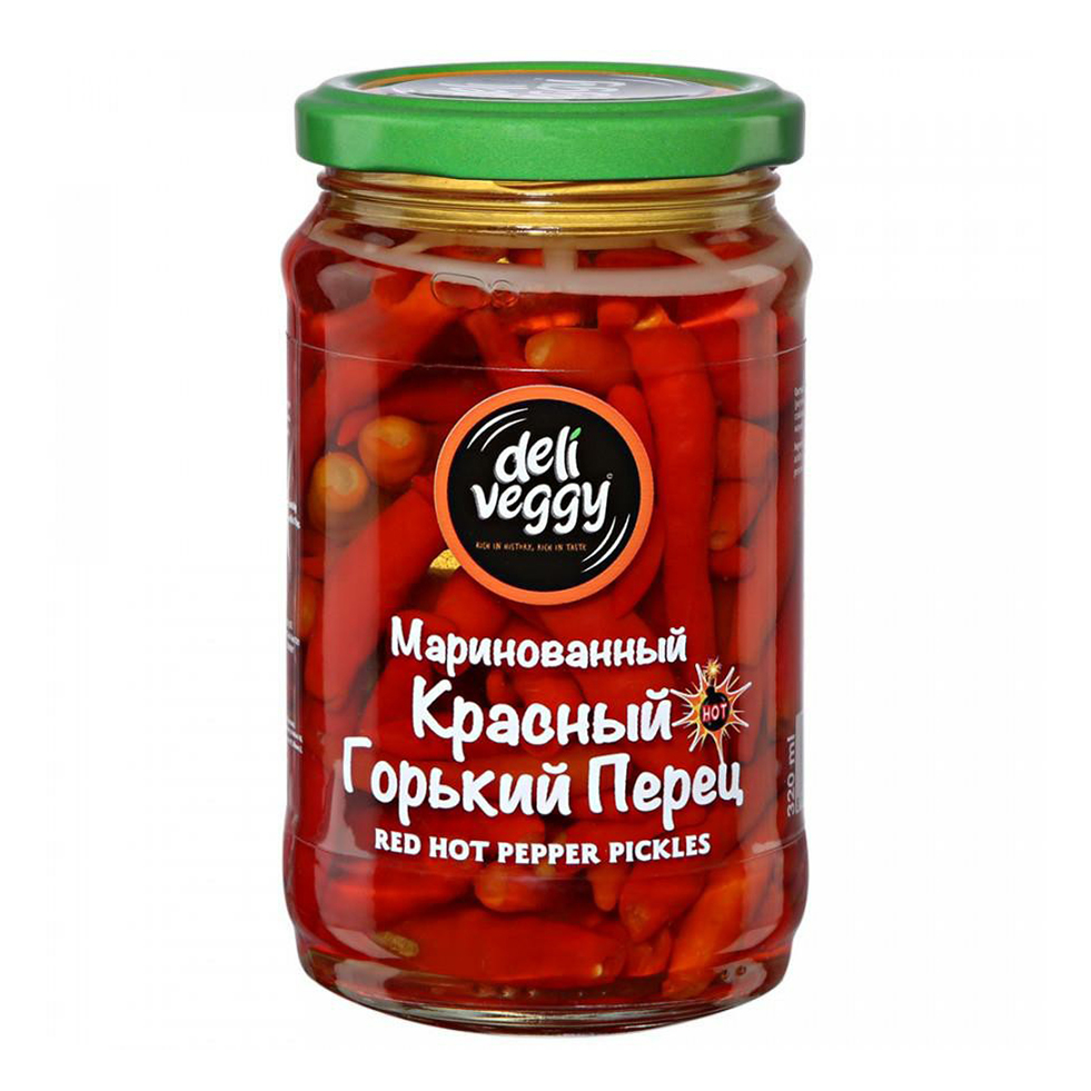 Маринованный перец Deli Veggy Халапеньо красный 295 г