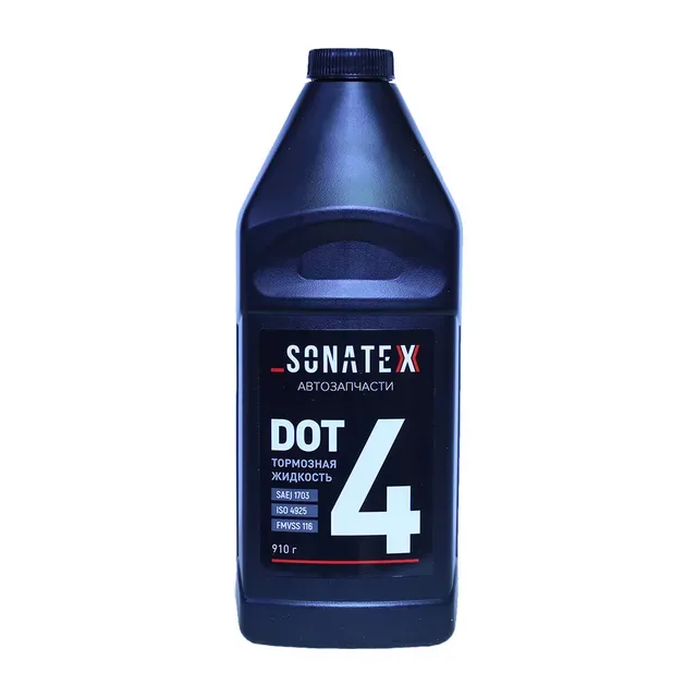 Жидкость тормозная DOT4 SONATEX 0,910 г. арт. 102644