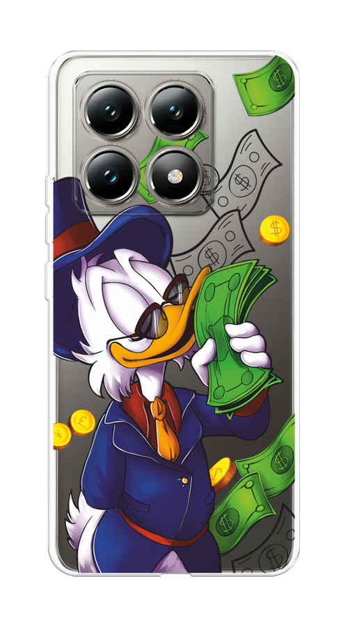 

Чехол на Xiaomi 14T "Scrooge McDuck with Money", Синий;зеленый;белый, 322850-1