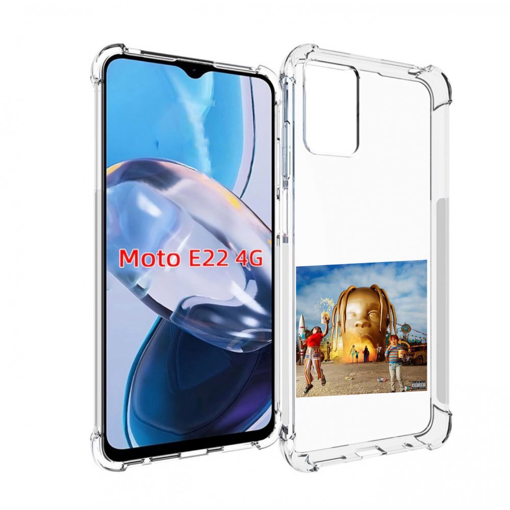 

Чехол MyPads Travis Scott - Astroworld для Motorola Moto E22 4G / E22i 4G, Прозрачный, Tocco