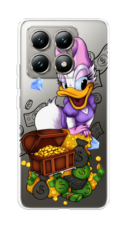 

Чехол на Xiaomi 14T "Rich Daisy Duck", Коричневый;белый;фиолетовый, 322850-1