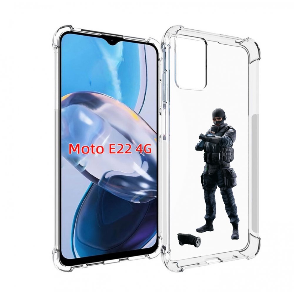 

Чехол MyPads Tom-Clancy's-Rainbow-Six-1 для Motorola Moto E22 4G / E22i 4G, Прозрачный, Tocco