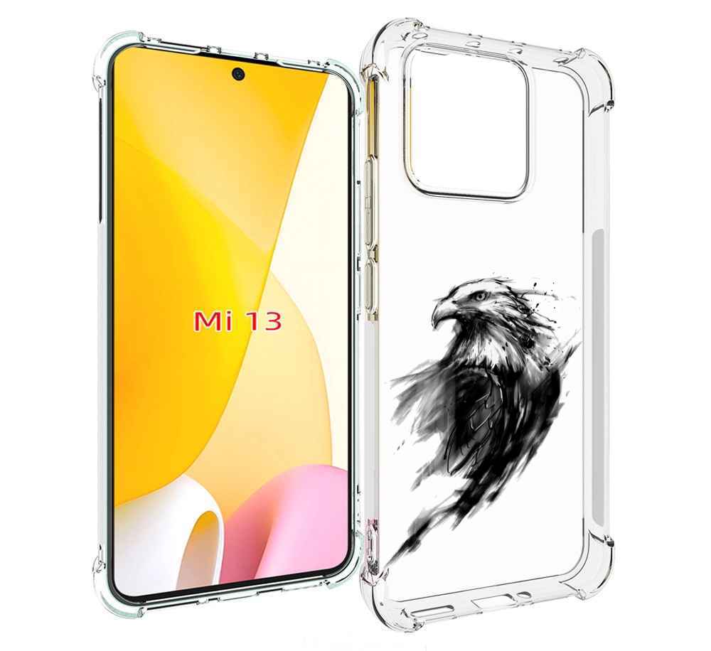 

Чехол MyPads чб птица для Xiaomi 13, Прозрачный, Tocco