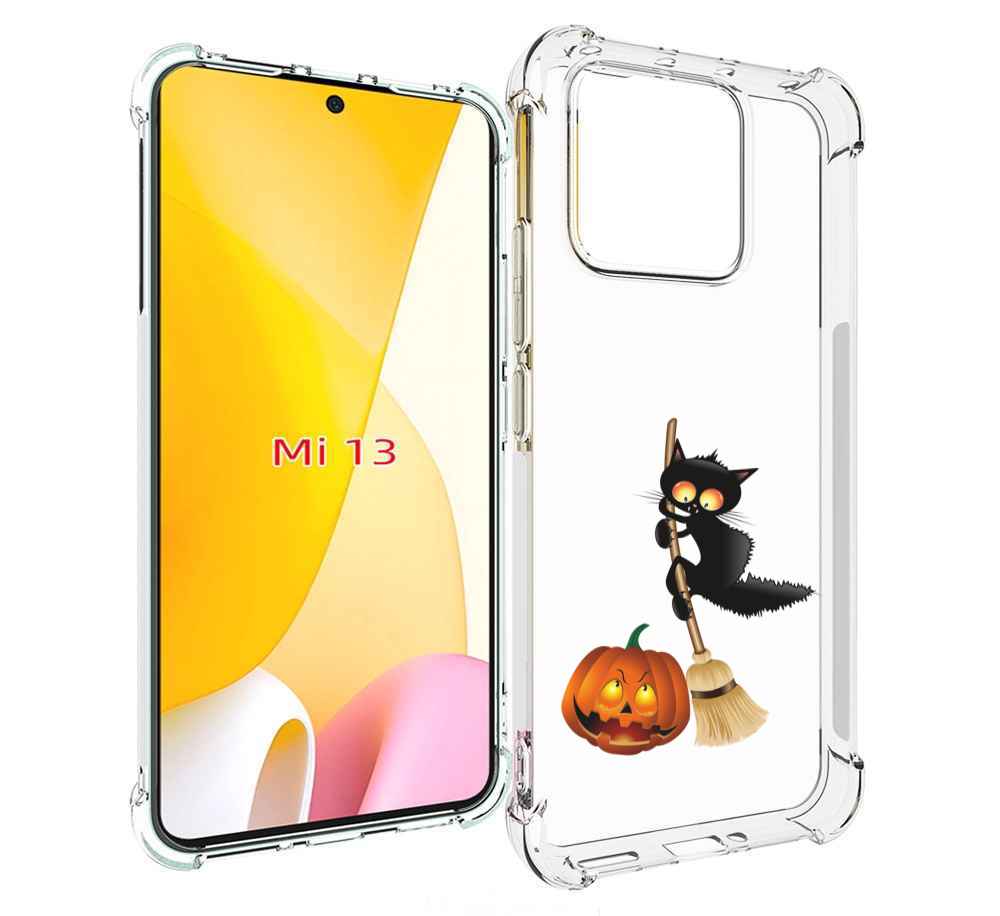 Чехол MyPads хэлуинский котик для Xiaomi 13