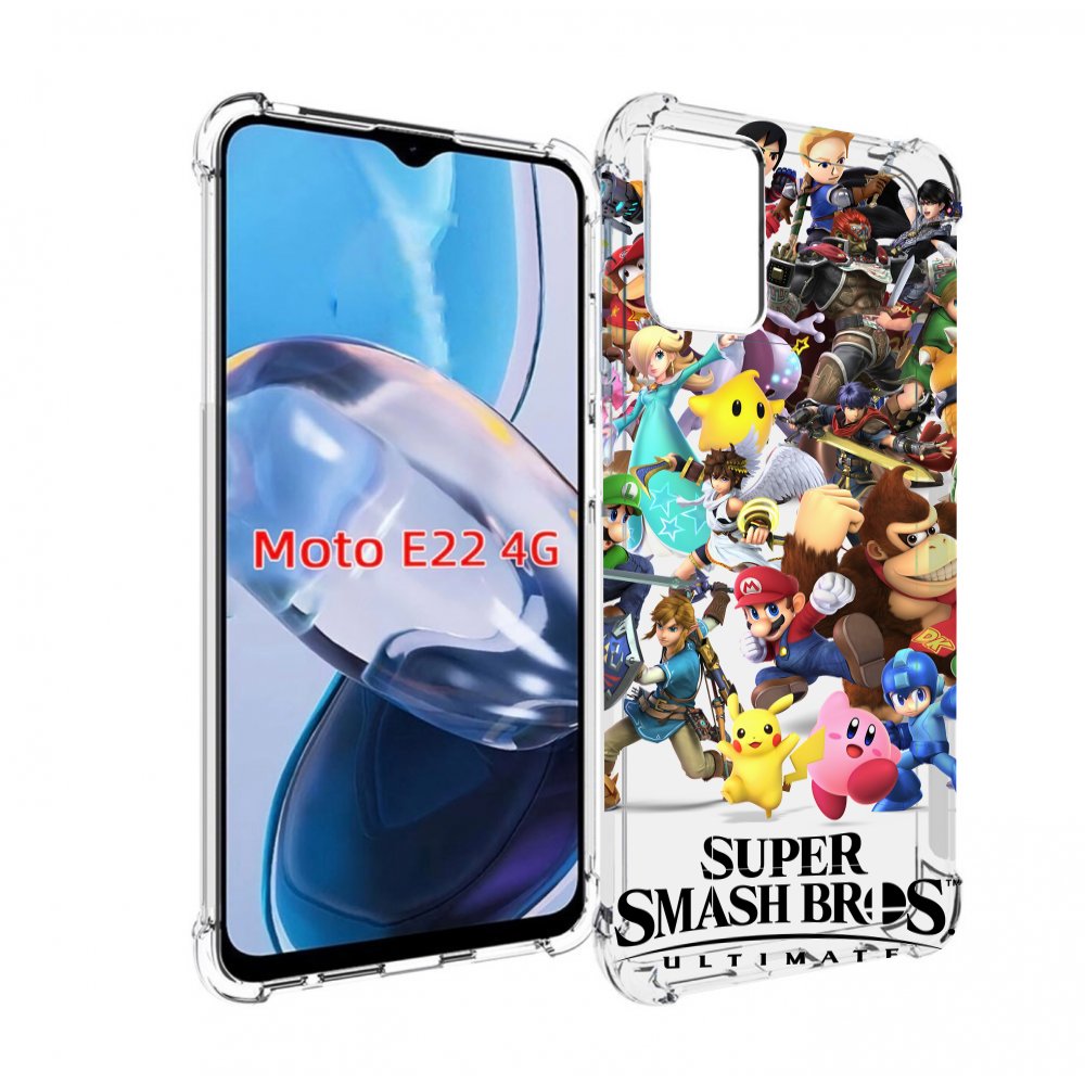 

Чехол MyPads Super Smash Bros для Motorola Moto E22 4G / E22i 4G, Прозрачный, Tocco