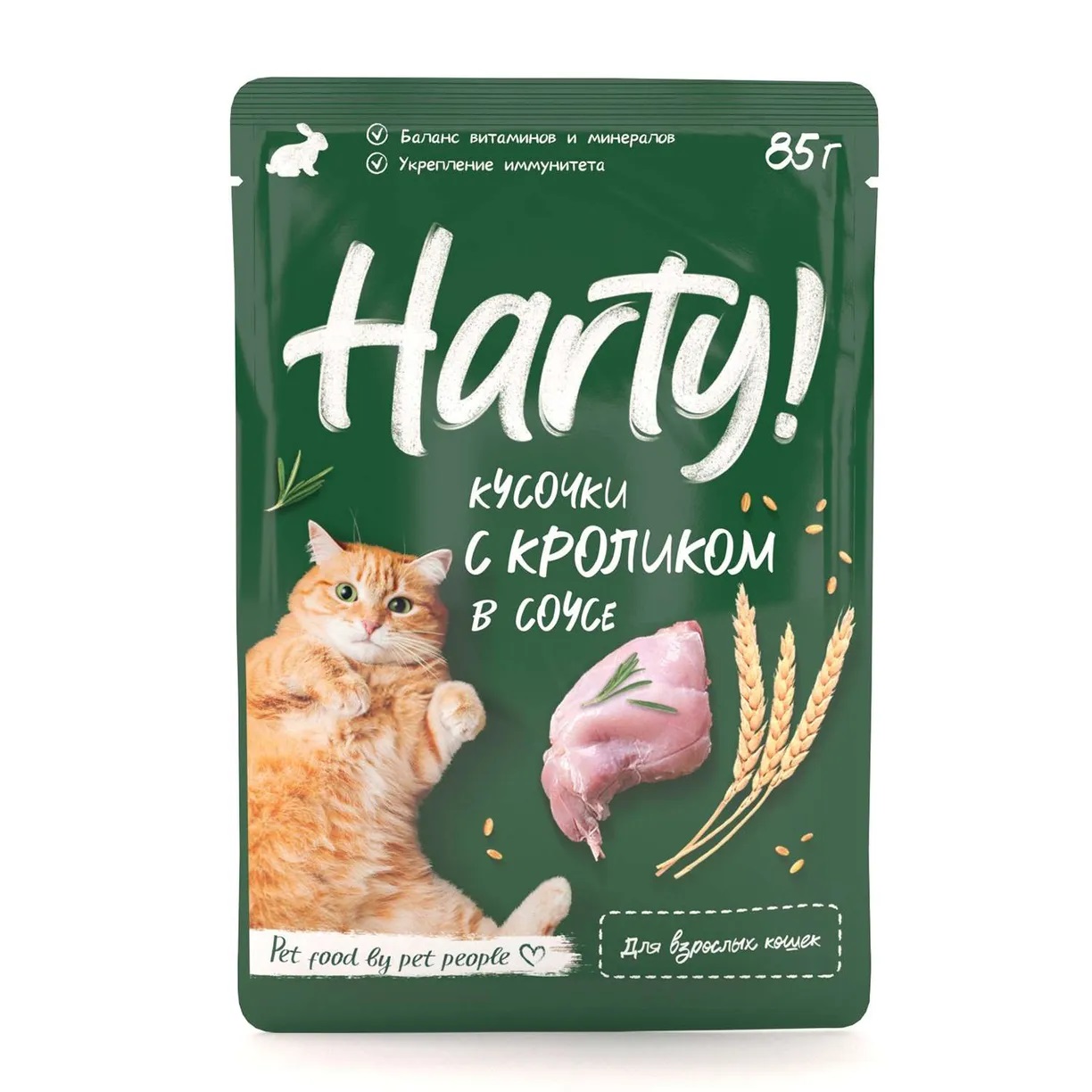 Влажный корм для кошек Hunty с кроликом, 85 г