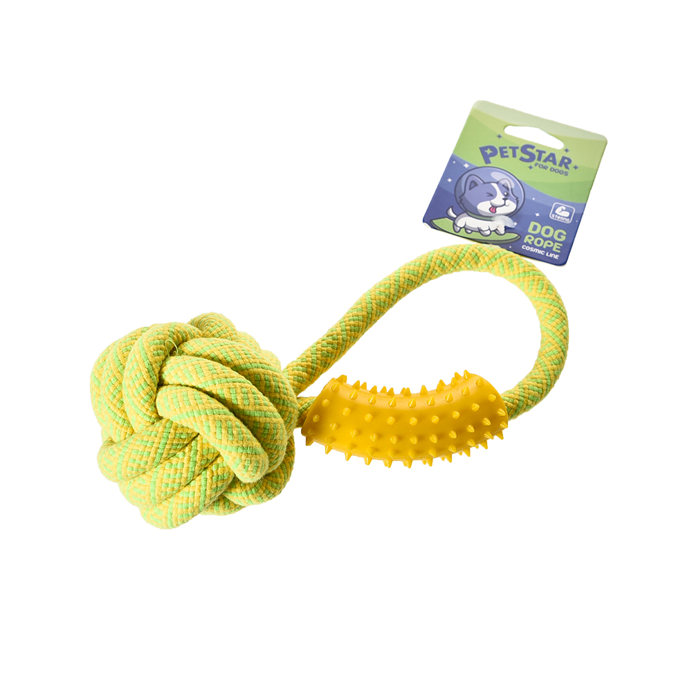 

Игрушка для cобак PET STAR Канат с мячом, термопластичная резина, 21 x 8 см, Канат с мячом