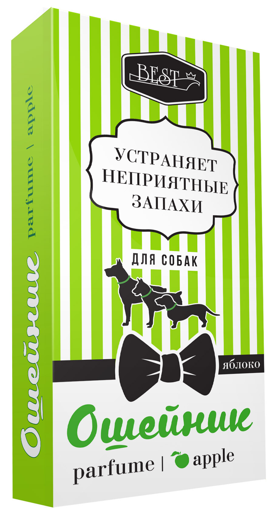 

Ошейник BEST парфюмированный для собак, яблоко, 65см, 3шт