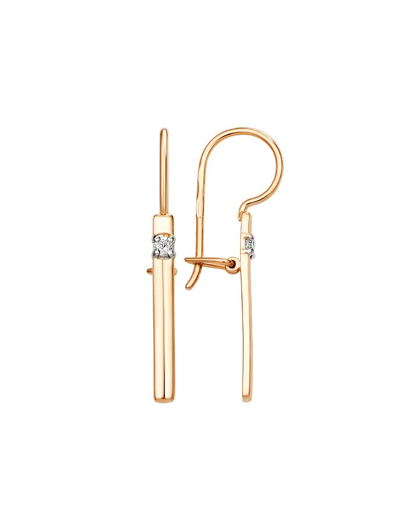 

Серьги из золота TEO MAORI 8015642-5102, фианит, 8015642-5102