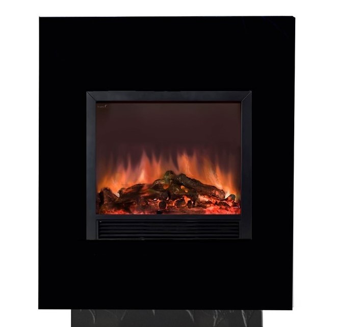 фото Каминокомплект glenrich да винчи sharm black 33 черный