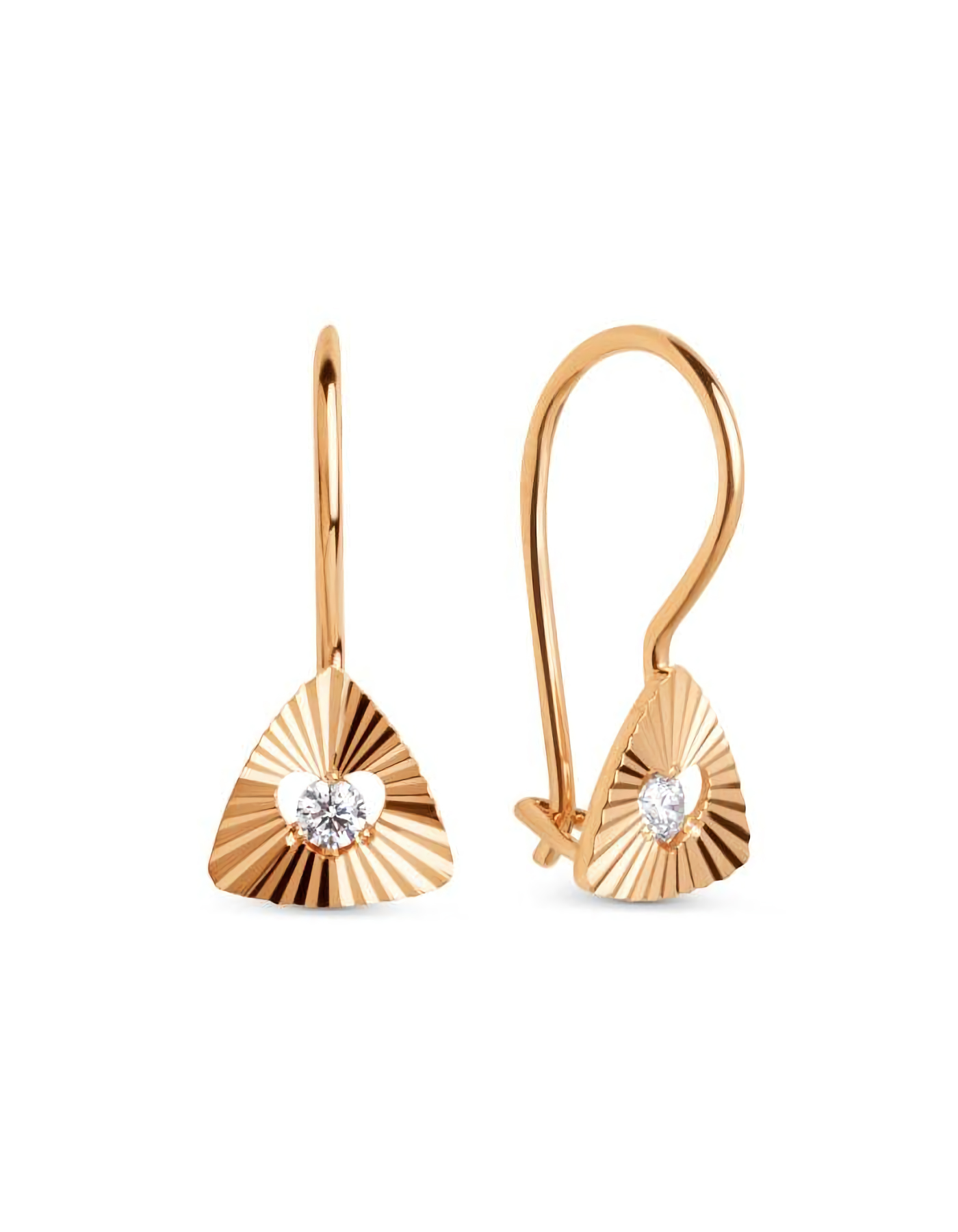 

Серьги из золота TEO MAORI 8015602-5110, фианит, 8015602-5110