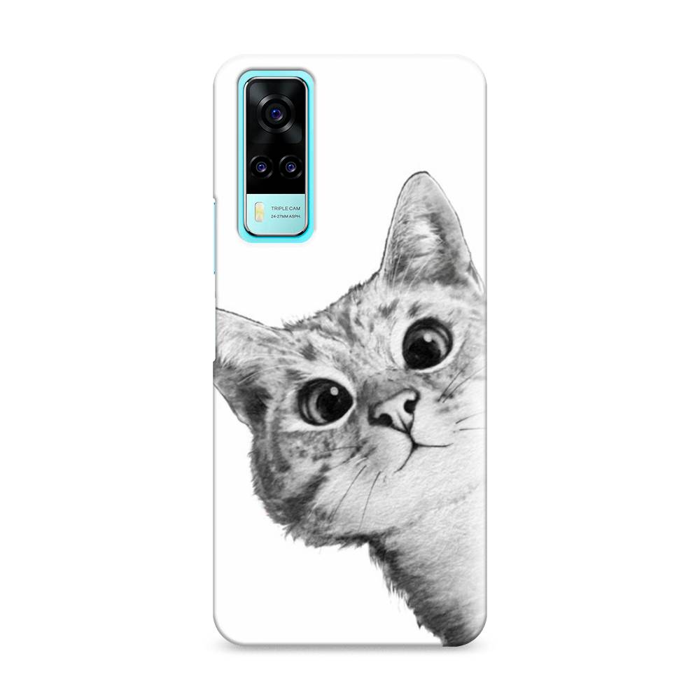 

Чехол Awog "Кот рисунок черно-белый" для Vivo Y53s 4G, 264920-1
