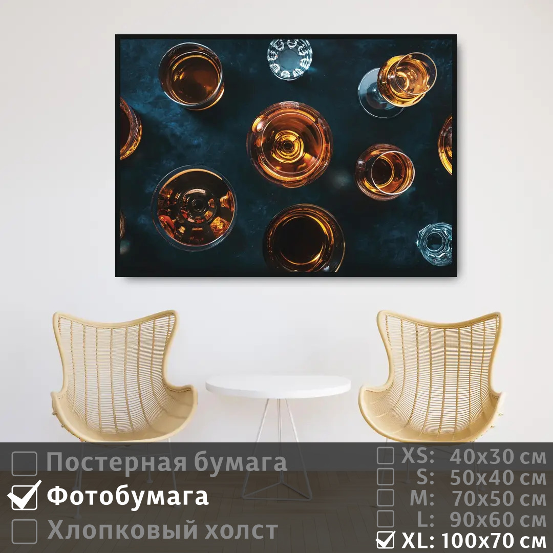 

Постер на фотобумаге ПолиЦентр Коктейли для бара 100х70 см, КоктейлиДляБара1