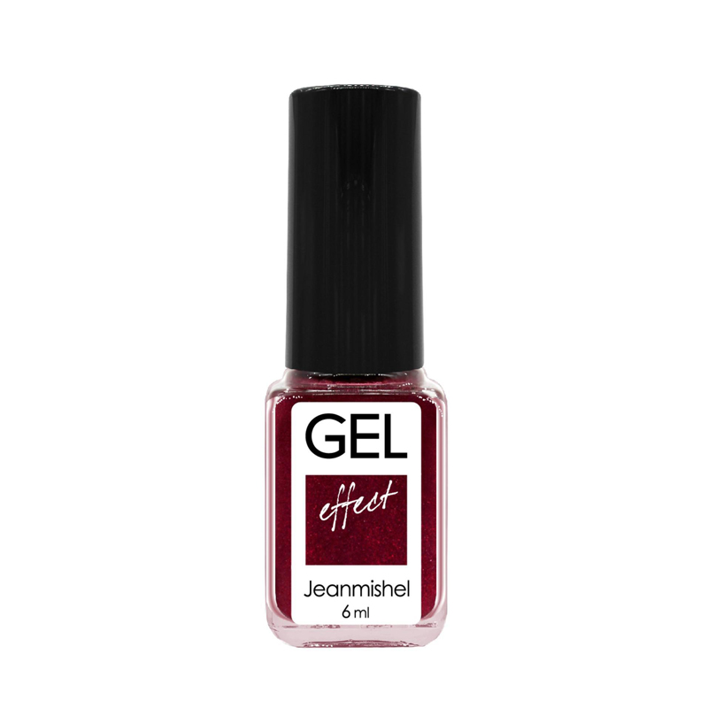 Купить Лак для ногтей Jeanmishel Gel Effect т.152 Темно-розово-красный перламутровый