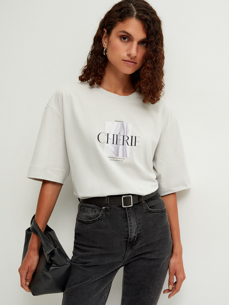 

Футболка женская ZARINA 2367526426 серая XL, 2367526426