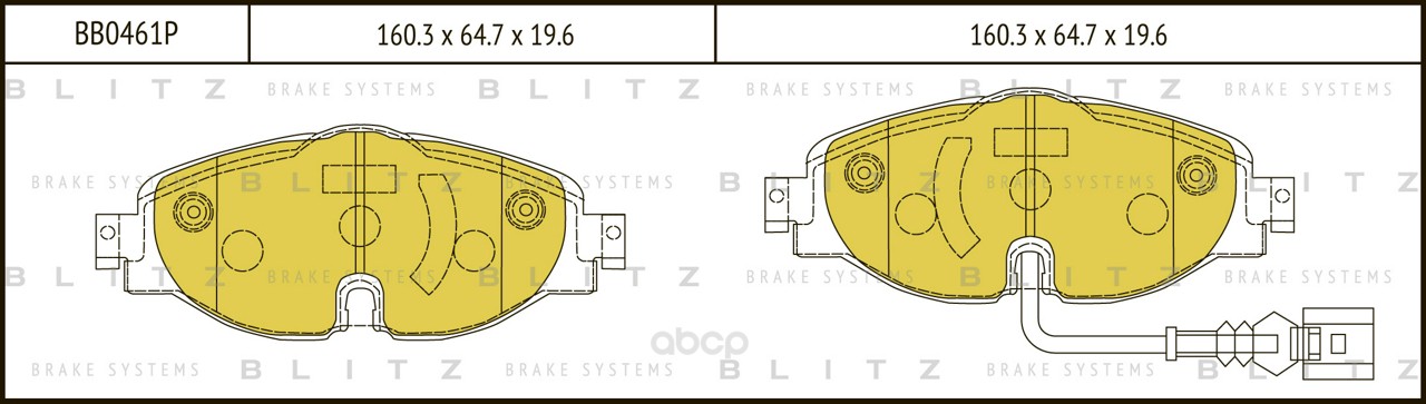 

Колодки Дисковые Передние А3, Vw Gоlf Vii 1.2Тsi-1.8Тfsi/2.0Тdi 12> BLITZ bb0461p Вв0461Р