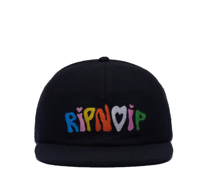 

Бейсболка мужская Ripndip Taste The Rainbow Wool, чёрный, Taste The Rainbow Wool