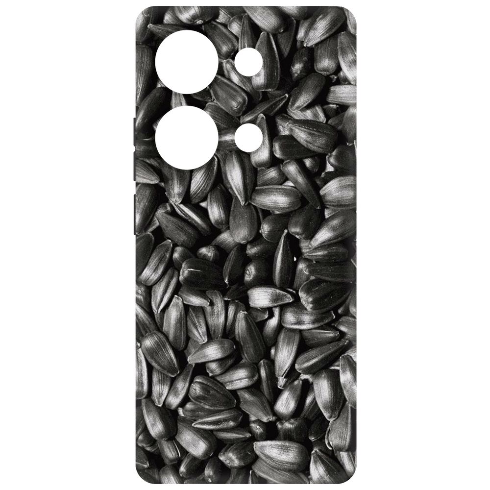 

Чехол-накладка Krutoff Soft Case Семечки для Poco M6 Pro 4G черный