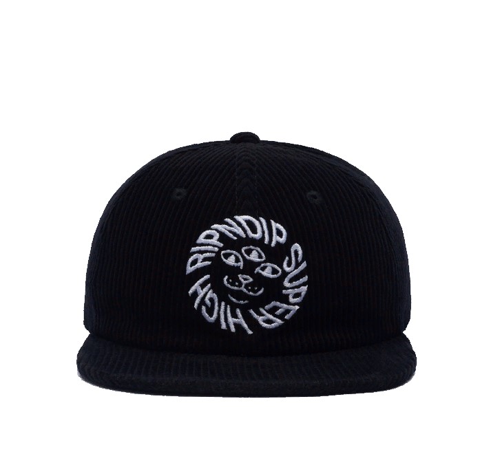 

Бейсболка мужская Ripndip Kinetic Field 6 Panel Corduroy, чёрный, Kinetic Field 6 Panel Corduroy