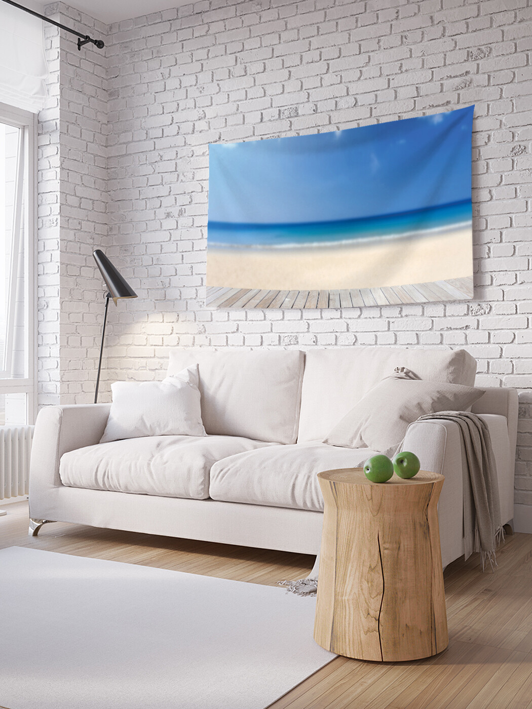 

Горизонтальное фотопанно JoyArty Песчаный пляж, из ткани, 100х150 см
