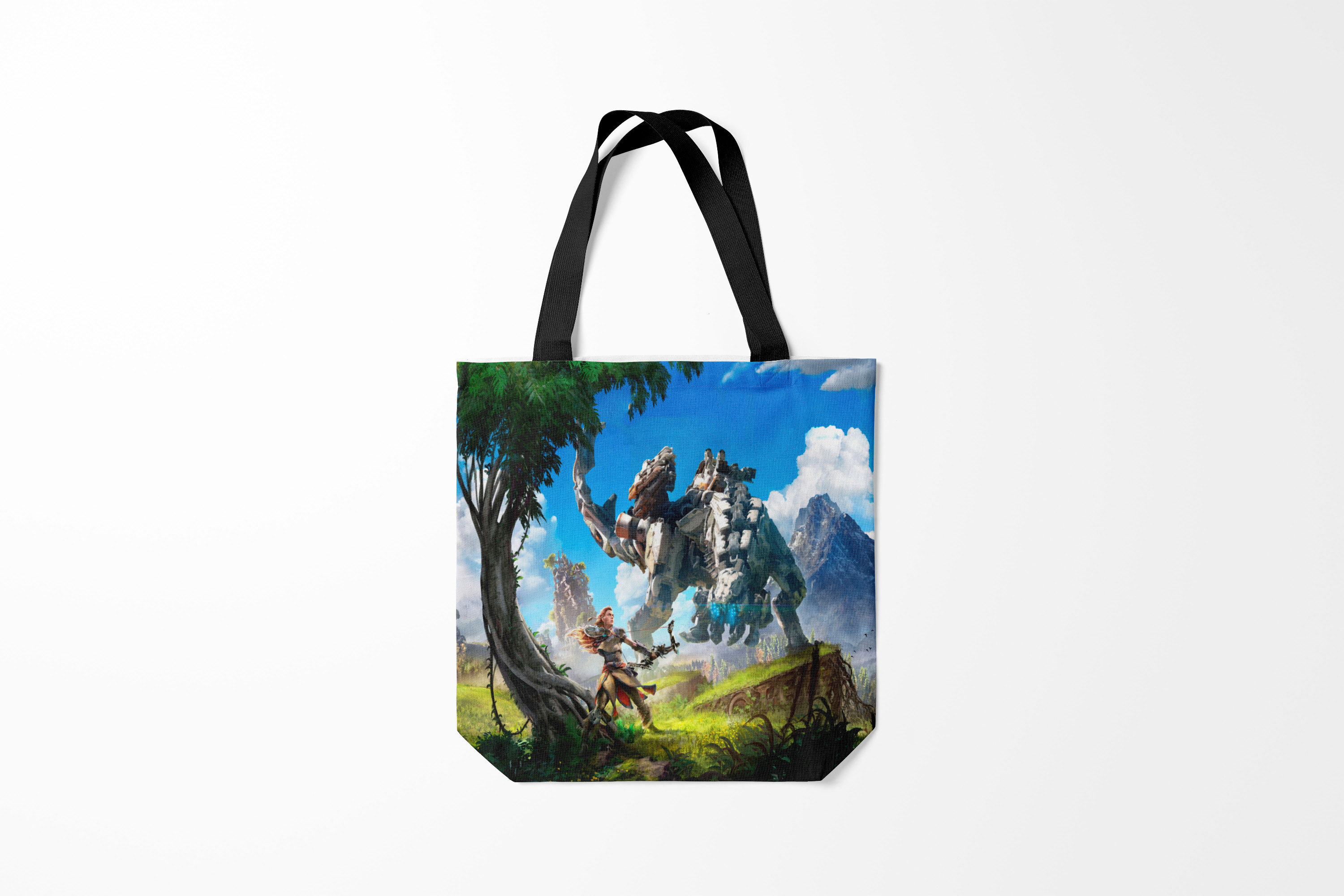 

Сумка шoппер унисекс Burnettie Horizon Zero Dawn, голубой, Horizon Zero Dawn