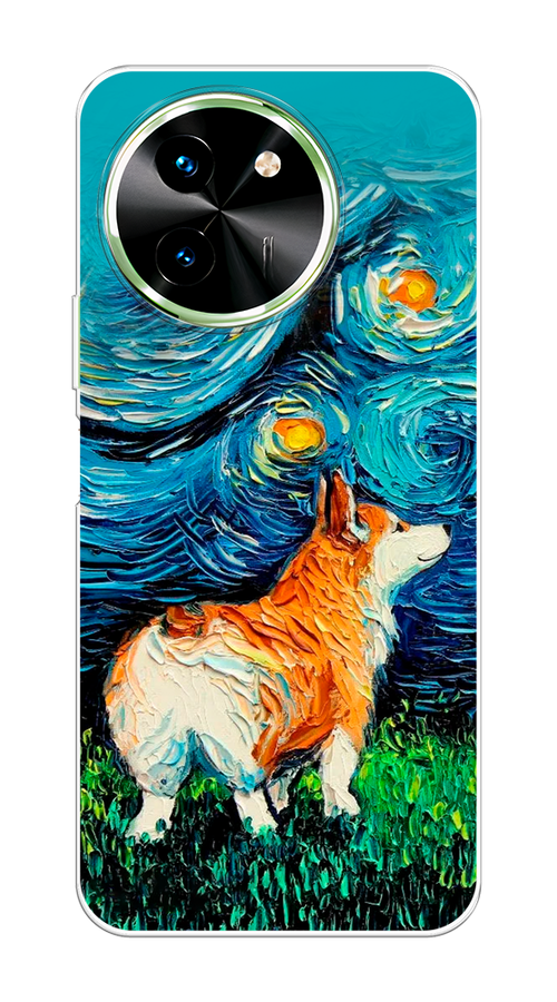 

Чехол на Vivo T3x/Y38 5G "Корги звёздная ночь", Коричневый;белый;зеленый, 2610750-1