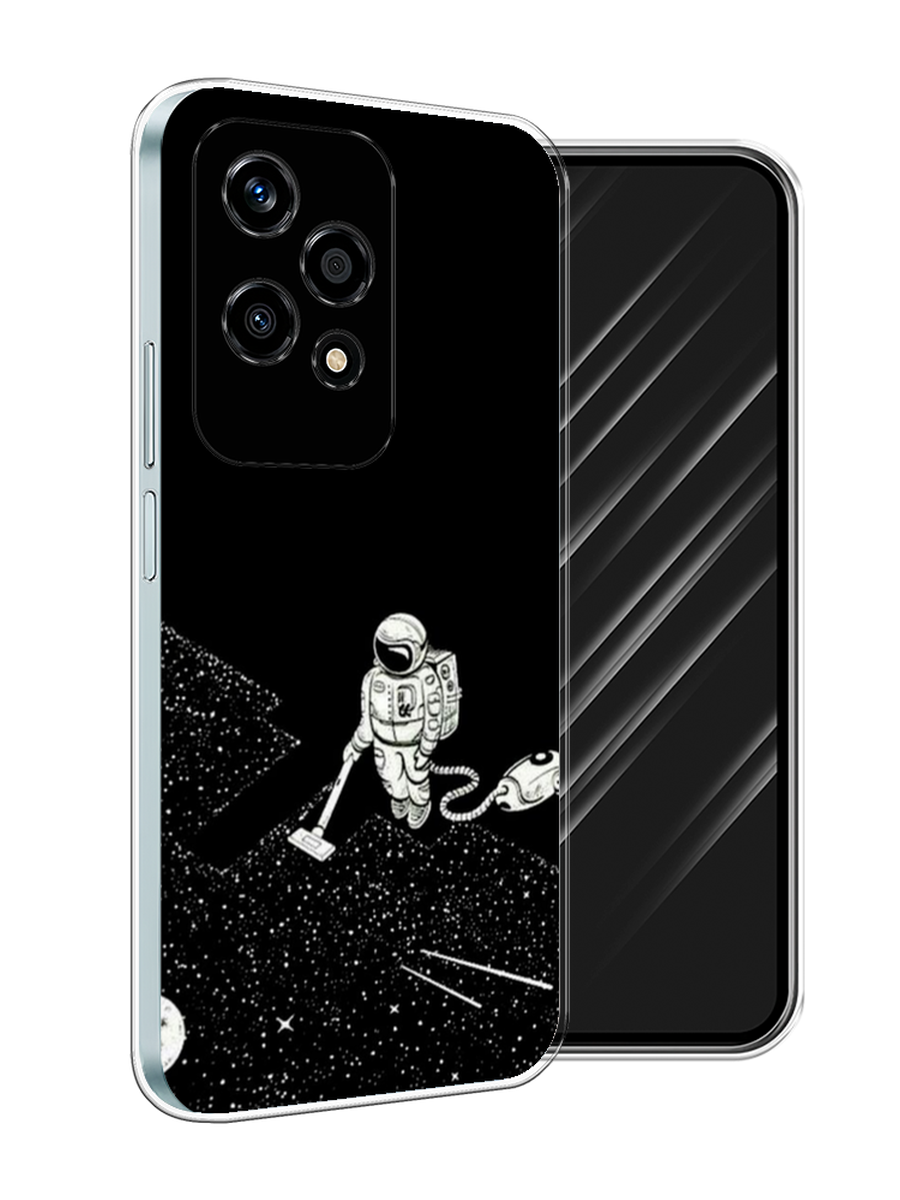 

Чехол Awog на Honor 200 Lite "Космонавт с пылесосом", Белый, 6124650-1