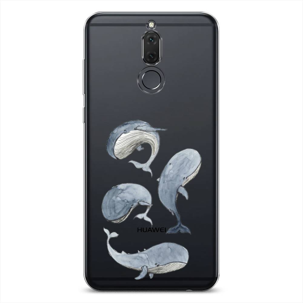 

Чехол Awog на Huawei Nova 2i/Mate 10 Lite "Киты", Голубой;белый;прозрачный, 6120550-1