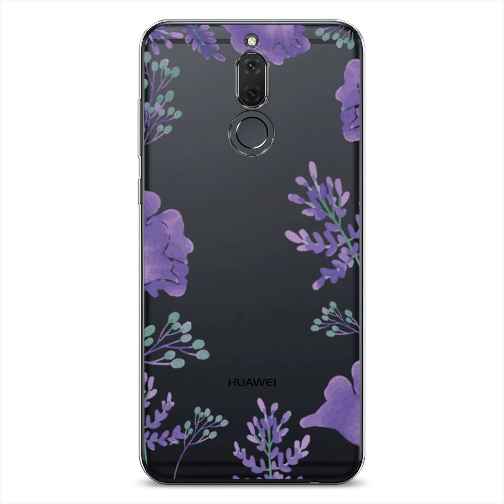 

Чехол Awog на Huawei Nova 2i/Mate 10 Lite "Сиреневая цветочная рамка", Прозрачный;фиолетовый, 6120550-8