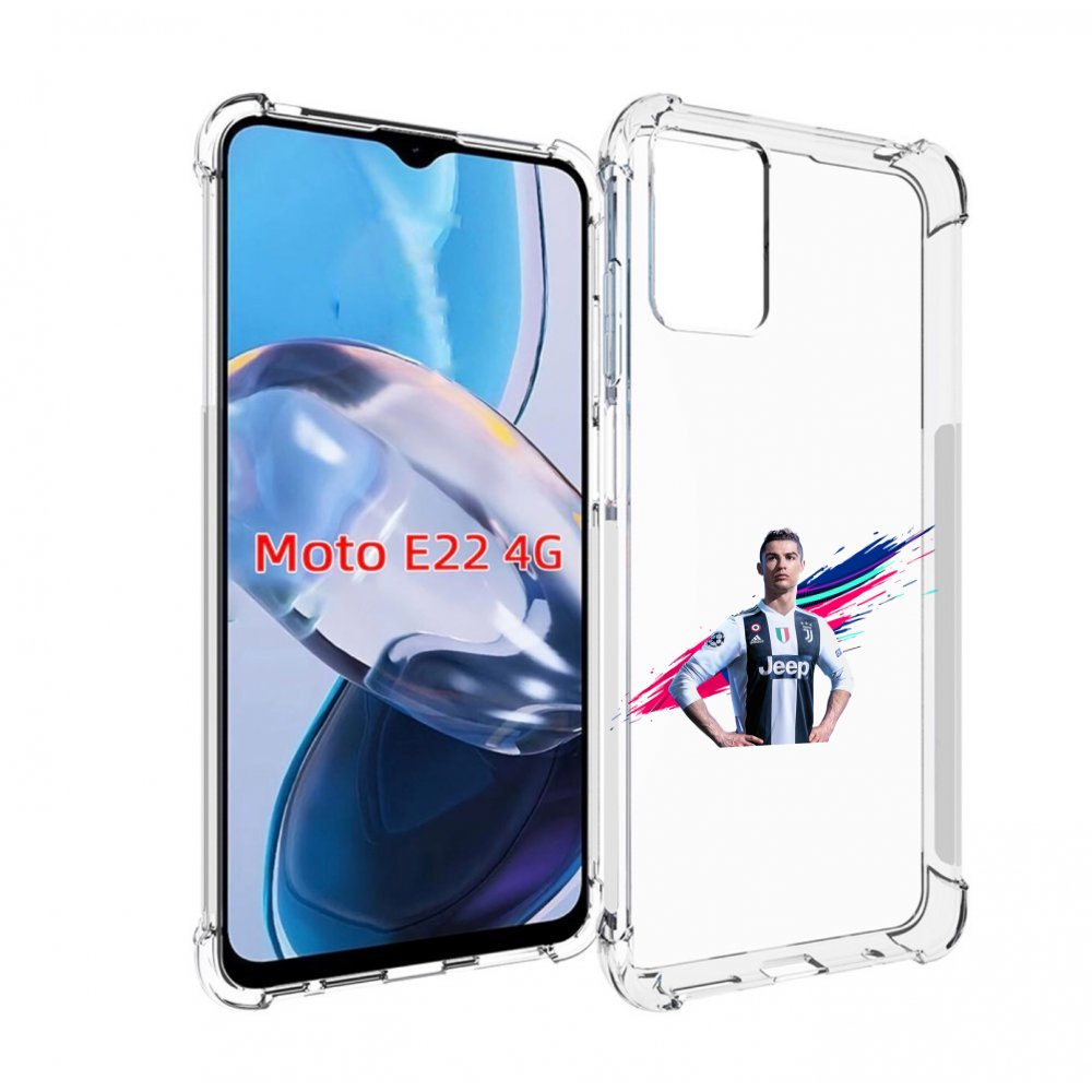 

Чехол MyPads fifa-Криштиану-Роналду мужской для Motorola Moto E22 4G / E22i 4G, Прозрачный, Tocco