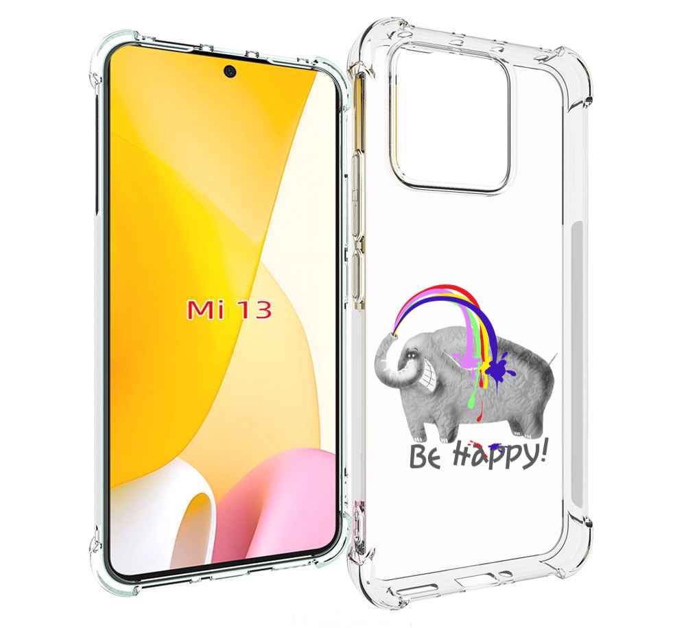 

Чехол MyPads счастливый слон для Xiaomi 13, Прозрачный, Tocco