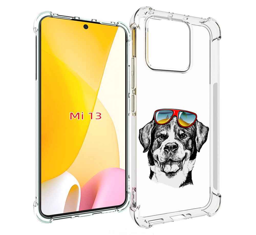 

Чехол MyPads счастливая собака для Xiaomi 13, Прозрачный, Tocco